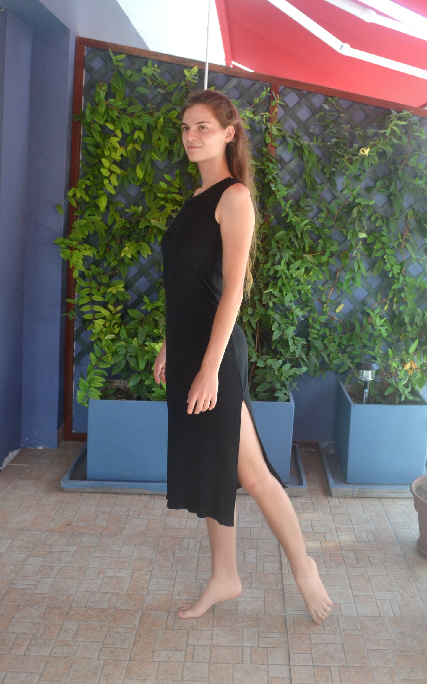 Vestido de Rib Negro