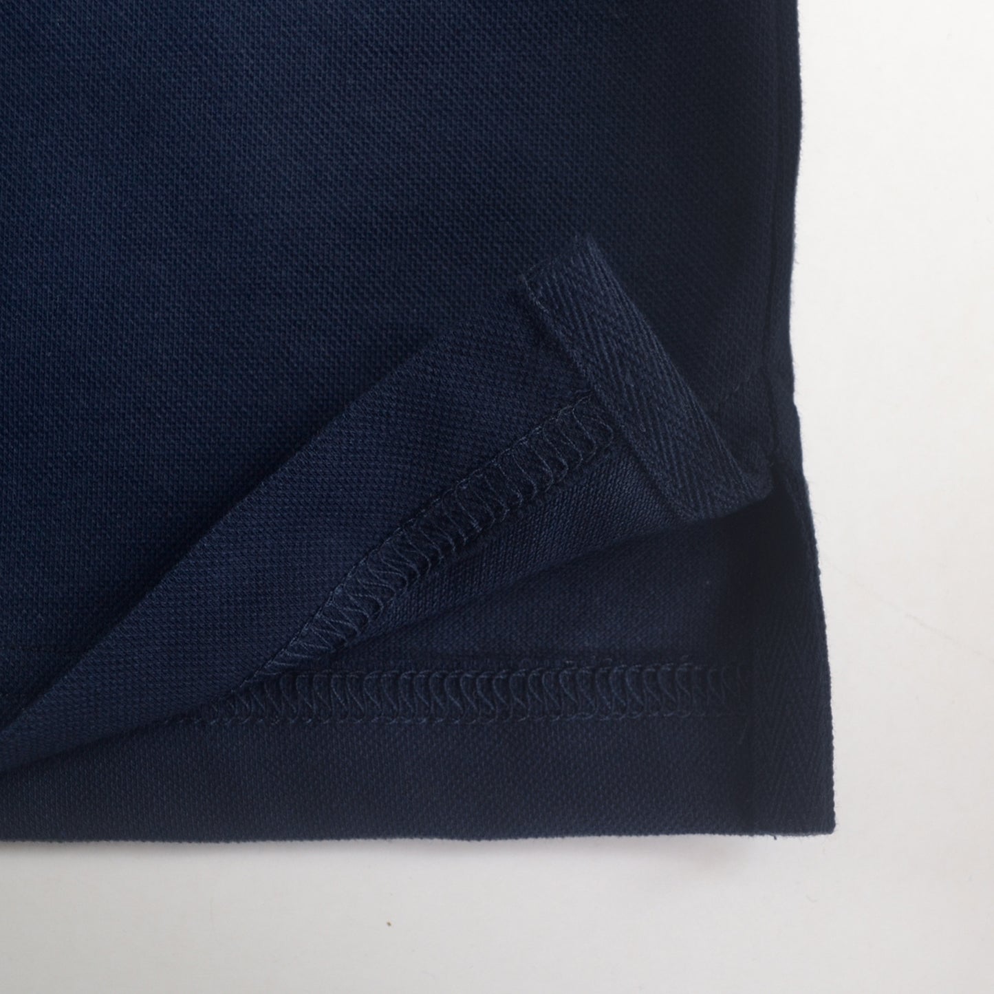 Polo camisero manga larga azul