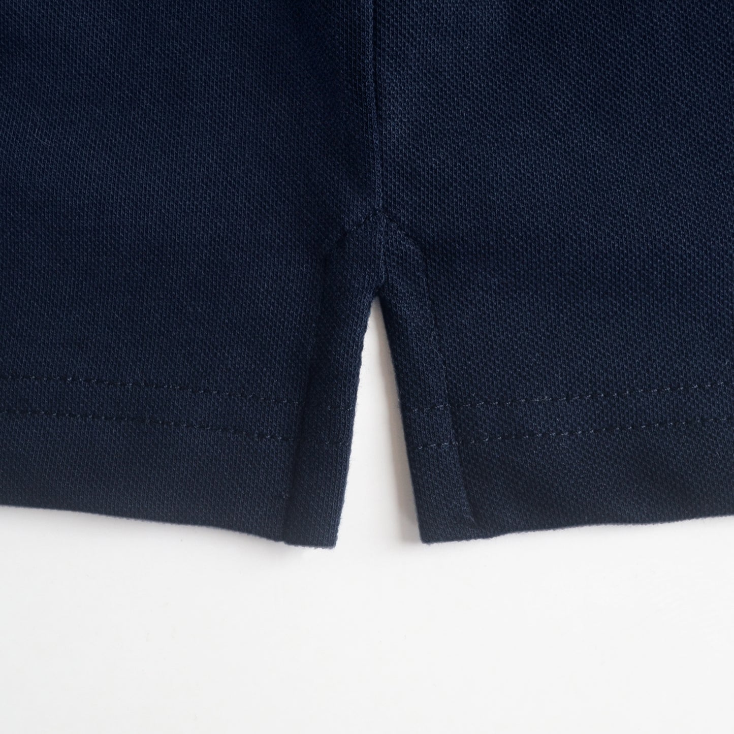 Polo camisero manga larga azul