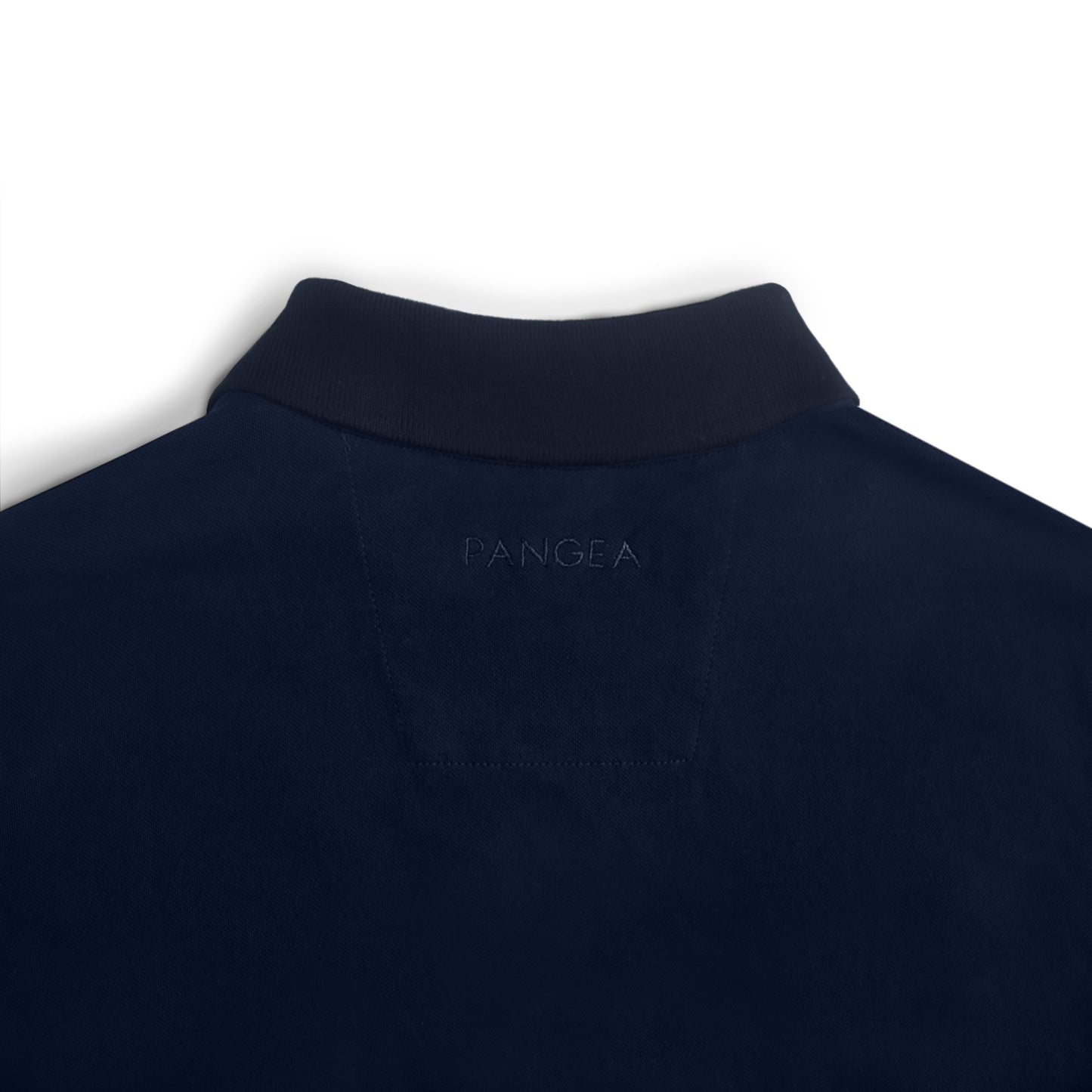 Polo camisero manga larga azul