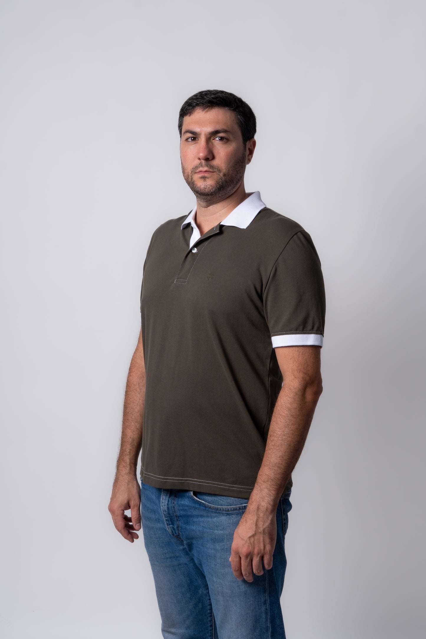 Men's short-sleeved polo shirt