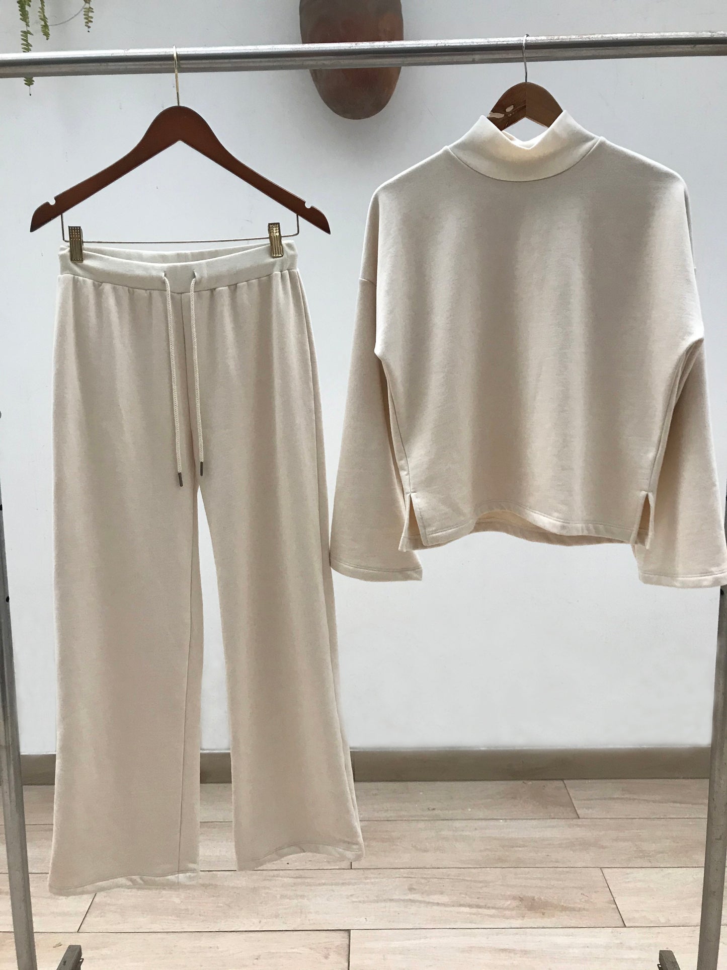 Organic cotton flannel jumpsuit